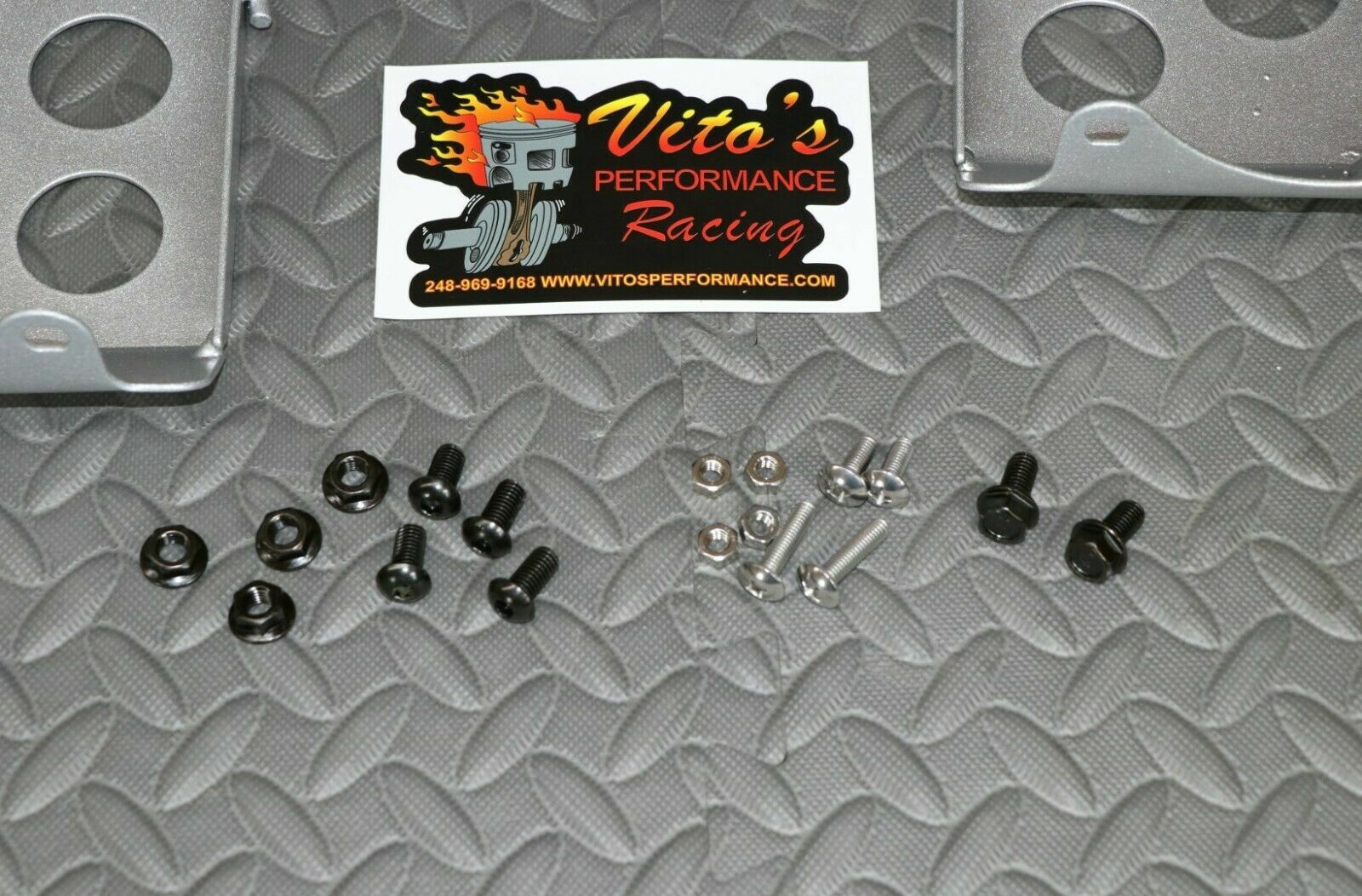SILVER Heel Guards footrest Yamaha Banshee left right nerf bars plastic BOLT KIT