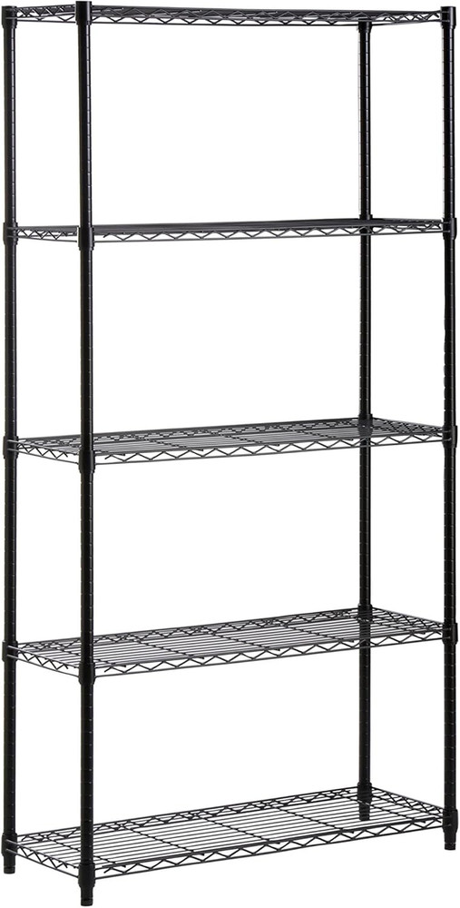 5-Tier Steel Shelving Unit Bundle with 4" Caster Wheels