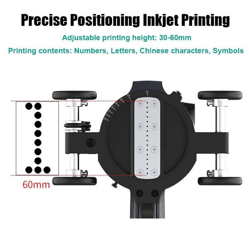 30-60mm Large Character Handheld Inkjet Printer Touch Screen Date Coding Machine