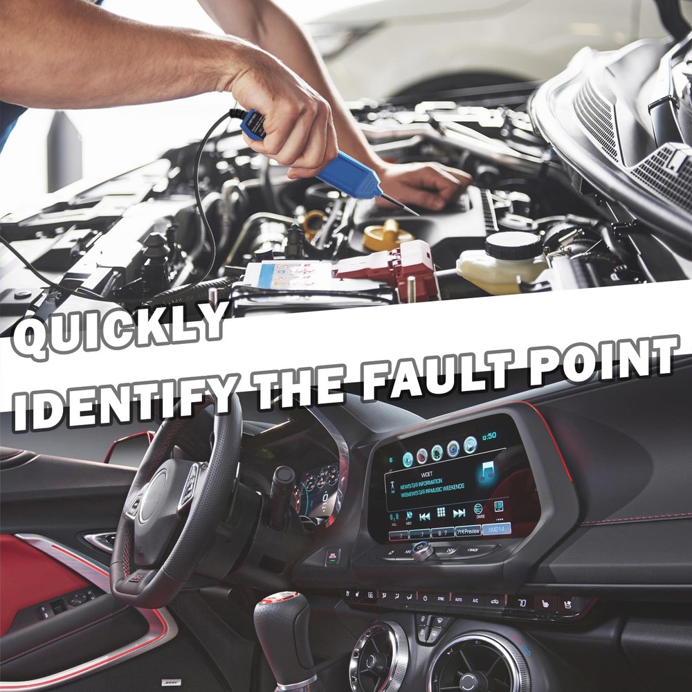 Lqito Multifunctional Car Circuit Tester Component Activation Blue