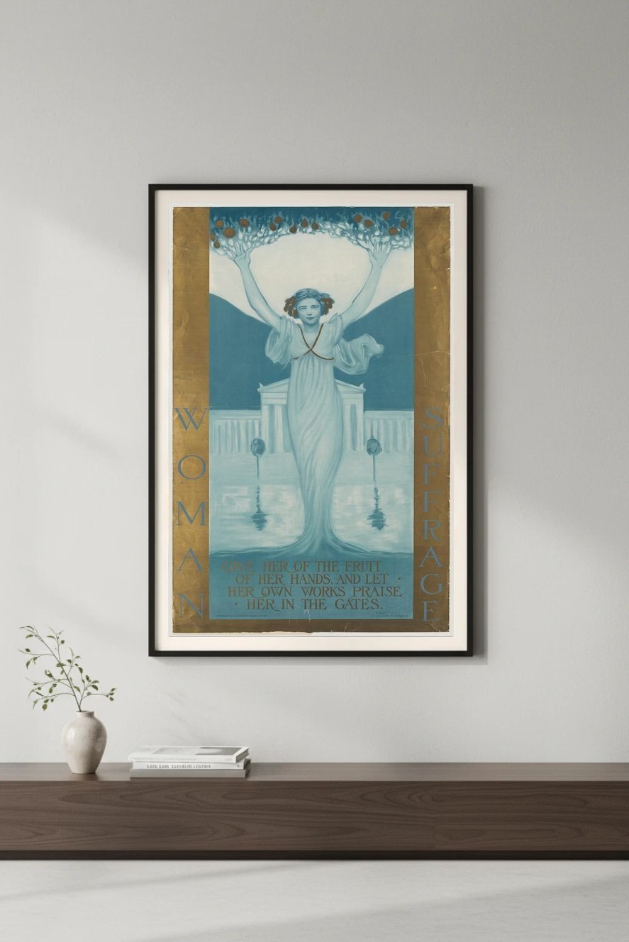 🗳️ Woman Suffrage Poster - Vintage Empowerment - 24x36” - Rare Matte Print