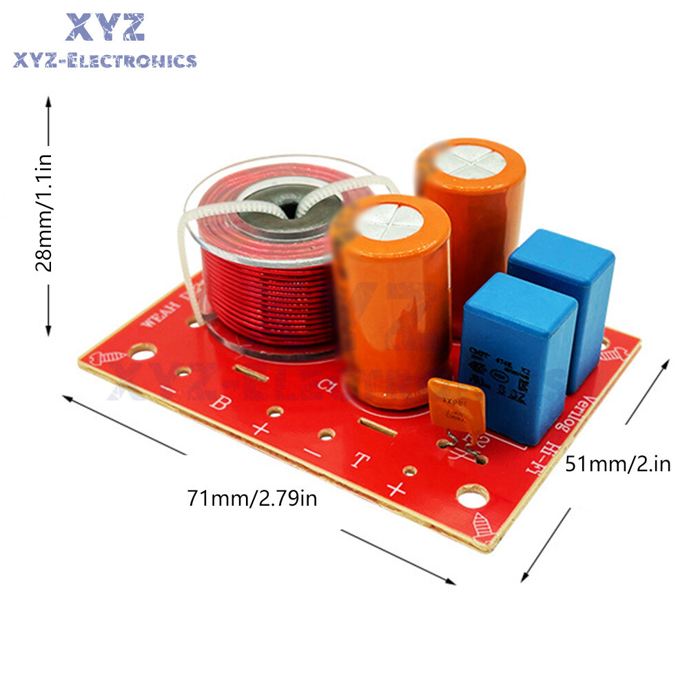 Speaker Modification Upgrade Crossover Frequency Filter High & Low Two-way HiFi