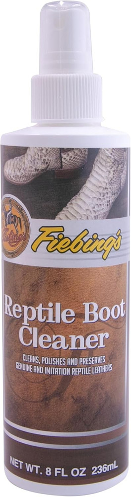Exotic Leather Cleaner - Reptile Boot Cleaner (8Oz) - Condition, Polish & Protec