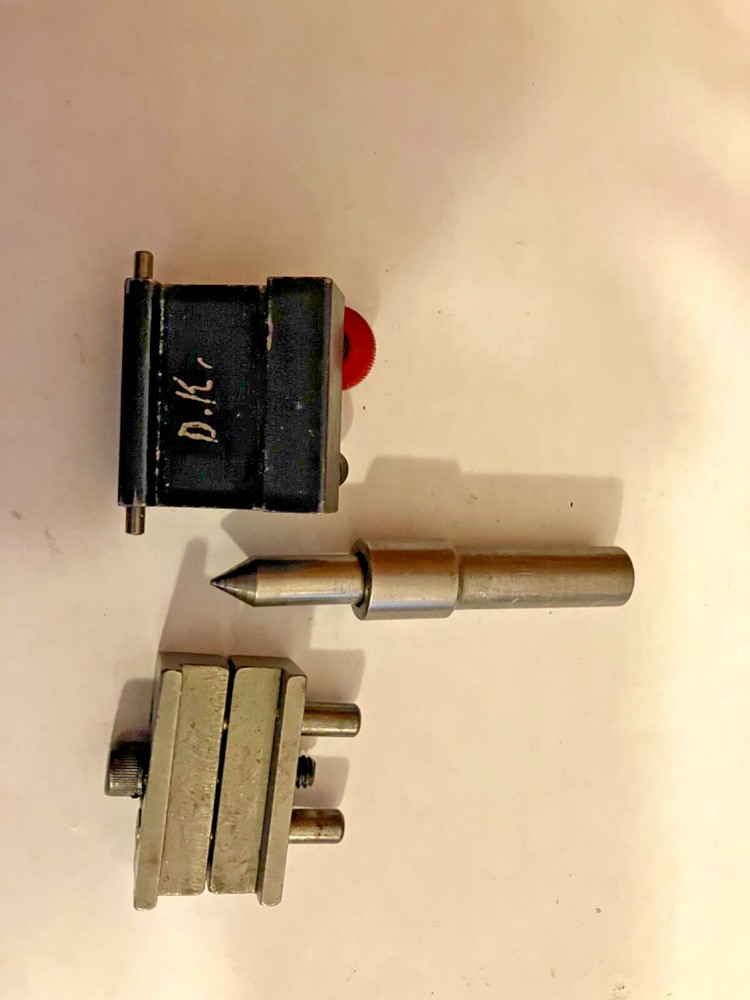Used SPI Mill Vise Stop and additional stop/ spring loaded center. Notes below
