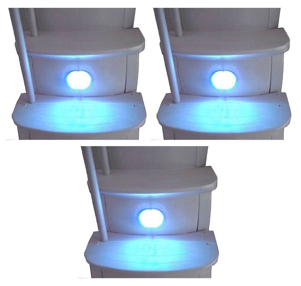 Main Access LED Underwater Light, Pool Accessory for Steps with Remote, 3 Pack
