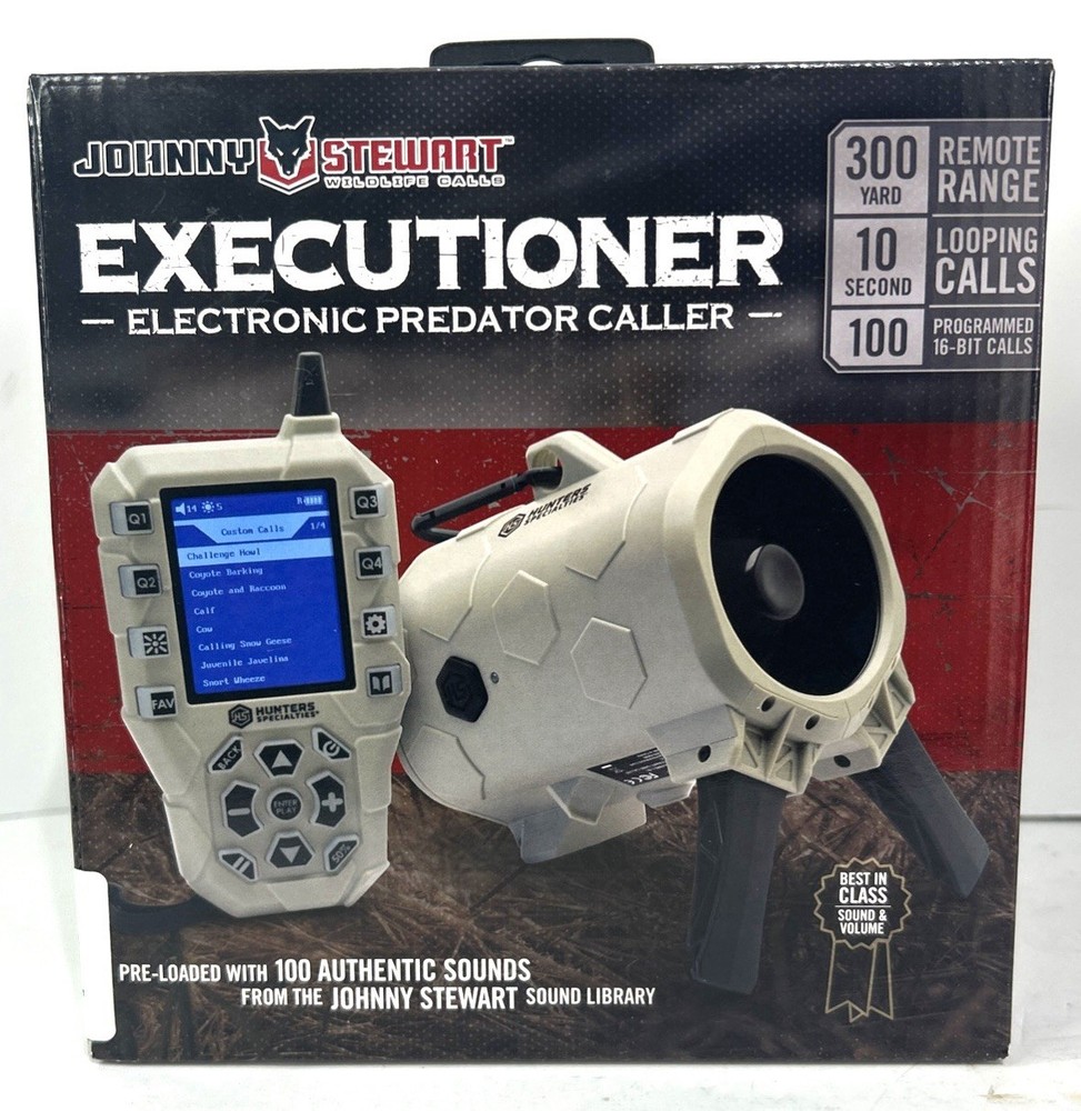 Johnny Stewart Executioner Electronic Predator Caller 300 Yard Range NIB