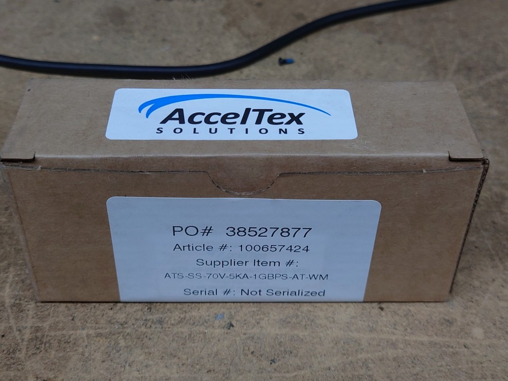ACCELTEX ATS-SS-70V-5KA-1GBPS-AT-WM ETHERNET SURGE SUPPRESSOR