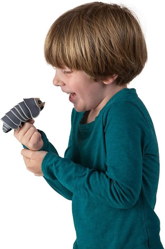 Mini Roly Poly Finger Puppet, Gray