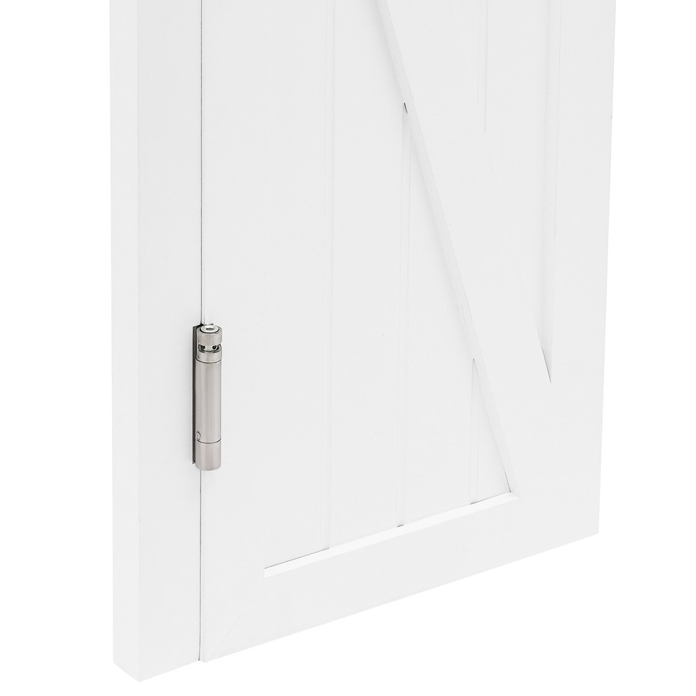 Partition Doors Solid Wood Entrance Partial Door Double-Doors Leaf for Home Yard