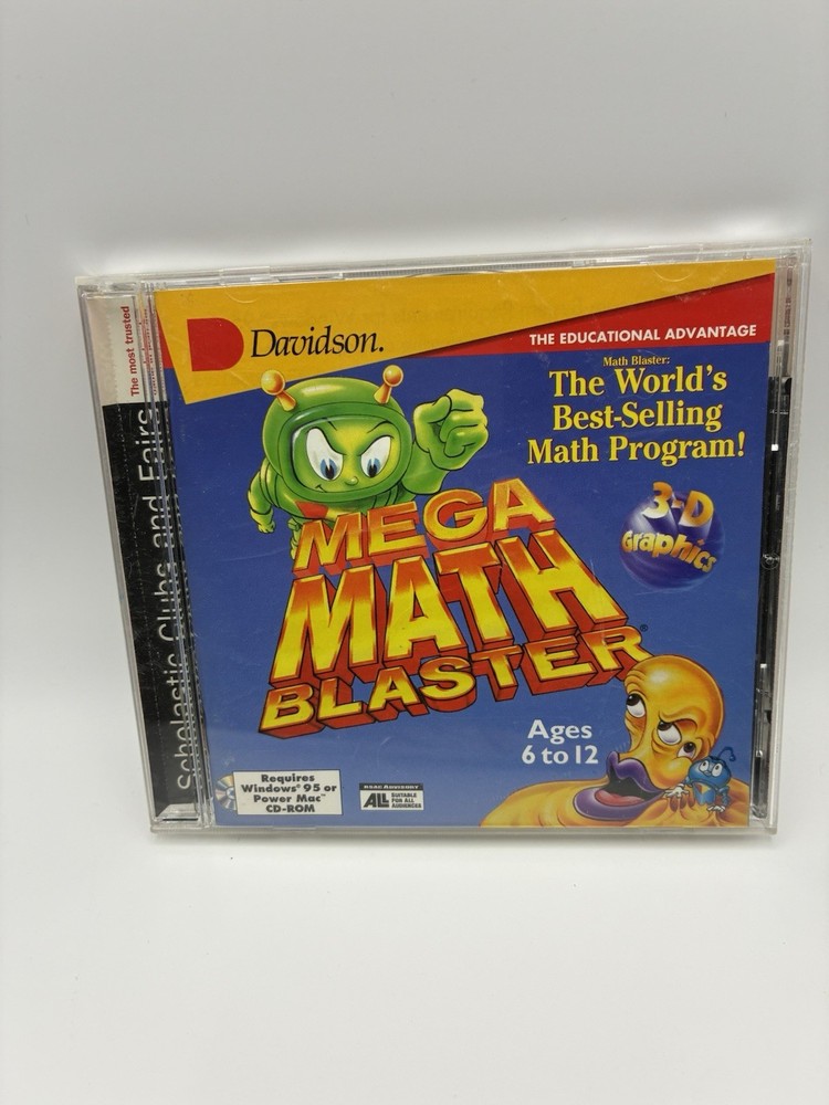 Mega math blaster ages 6-12 (win 95 or power mac) CD-ROM - Good