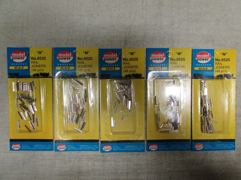 5 PACKS N-SCALE RAIL JOINERS