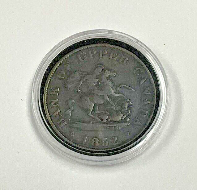 1852 Upper Canada Half Penny Token