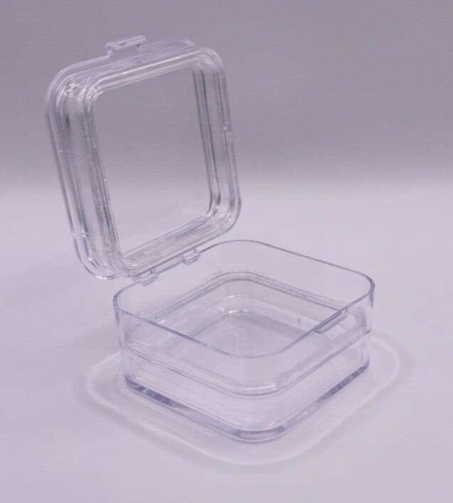 20 Pack, Denture False Teeth Membrane Case Container Hinged Display Box Jewelry