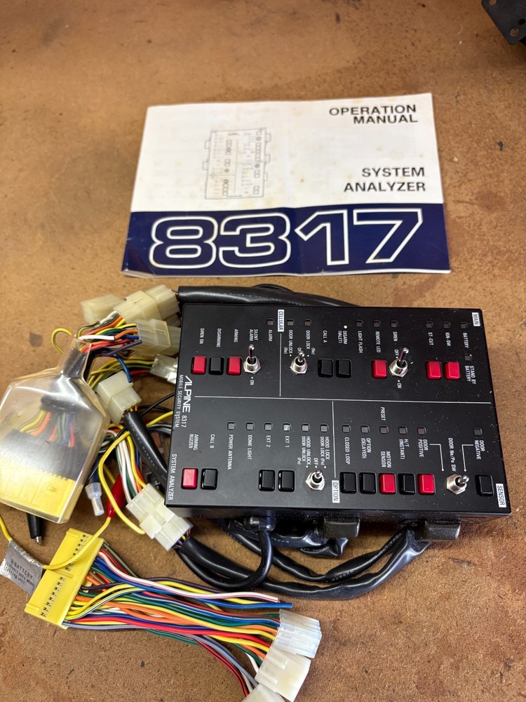 Vintage / Old School Alpine 8317 Mobile Security System Analyzer (New Old Stock)