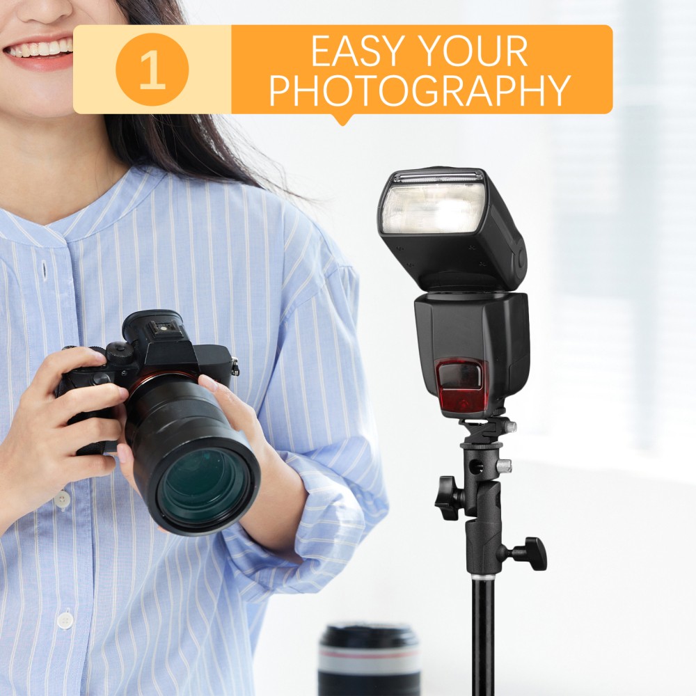 Umbrella Swivel Holder E Type Professional Photography Flash Light Bracket