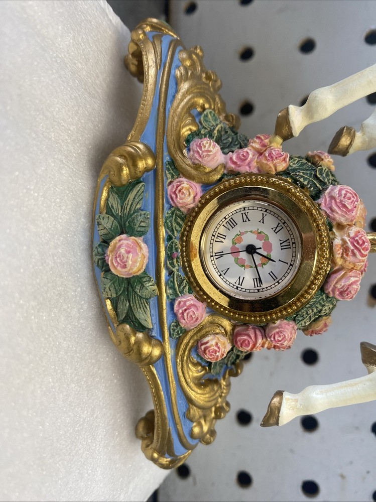 The Carousel Rose Clock (hand Painted, Limited Edition) NEW!!!!