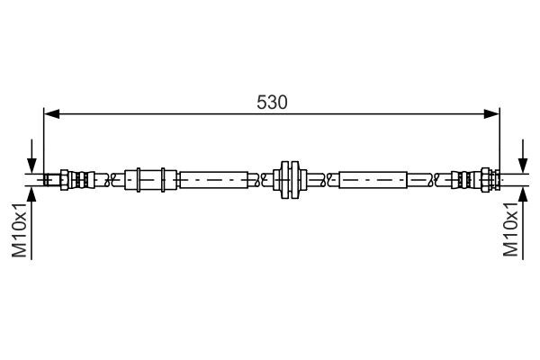 Brake Hose BOSCH 1987481397