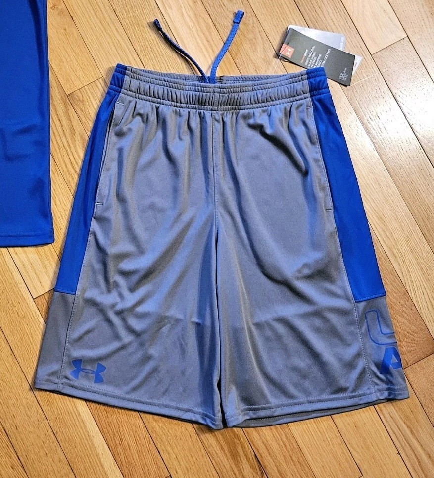 New Under Armour Youth Big Boy T-Shirt & Short Set YM 10/12