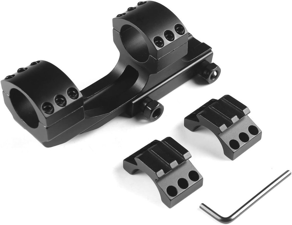 Precision 1" Dual Ring Cantilever Mount for Rifles - Heavy-Duty Scope Accessory
