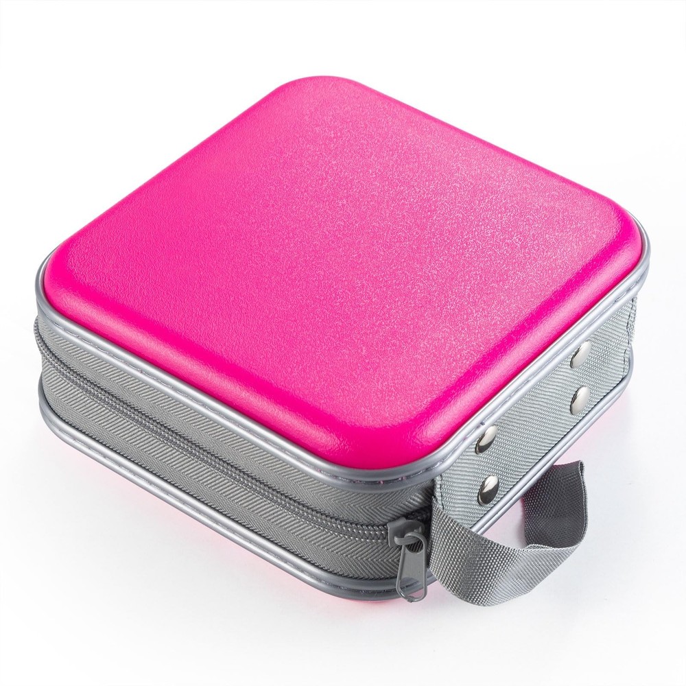 DVD Case, 48 Capacity CD Case Portable CD Holder Storage Hard Plastic DVD CD ...
