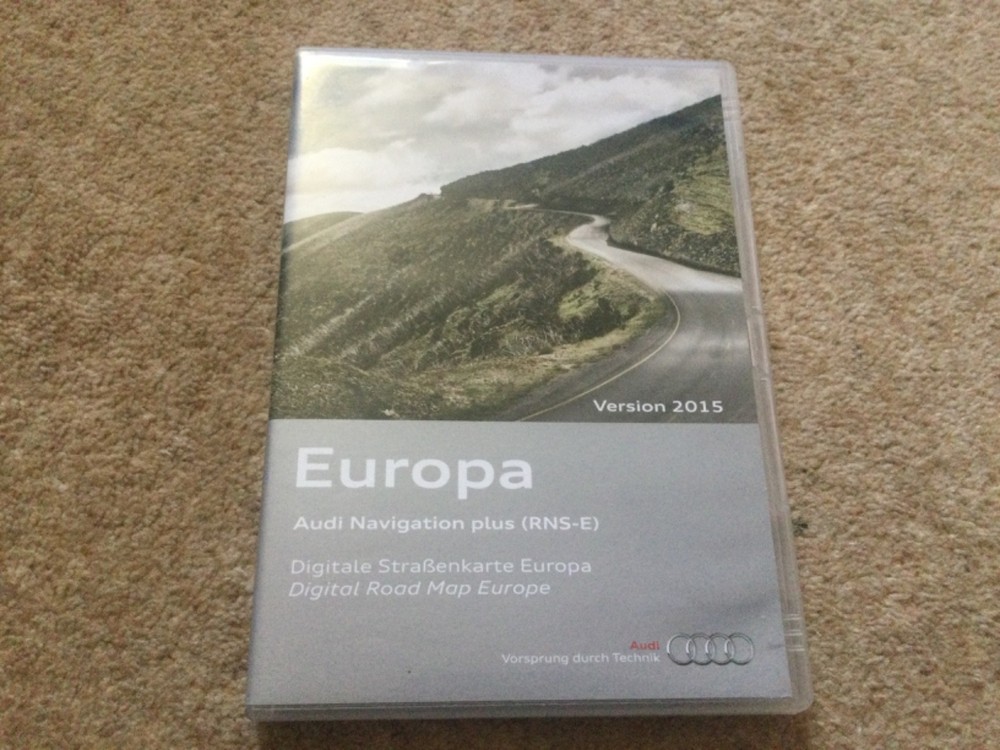 2015 AUDI RNS-E PLUS Navigation Map  Sat Nav Disc  DVD ALL 3 discs