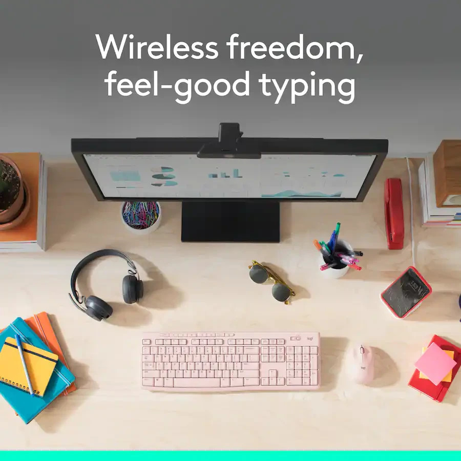 Logitech - MK270 Full-size Wireless Membrane Keyboard & Mouse Combo (920-013270)