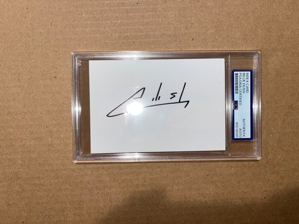 Billie Eilish Signed Autographed PSA/DNA Slab Slabbed Encapsulated Autograph