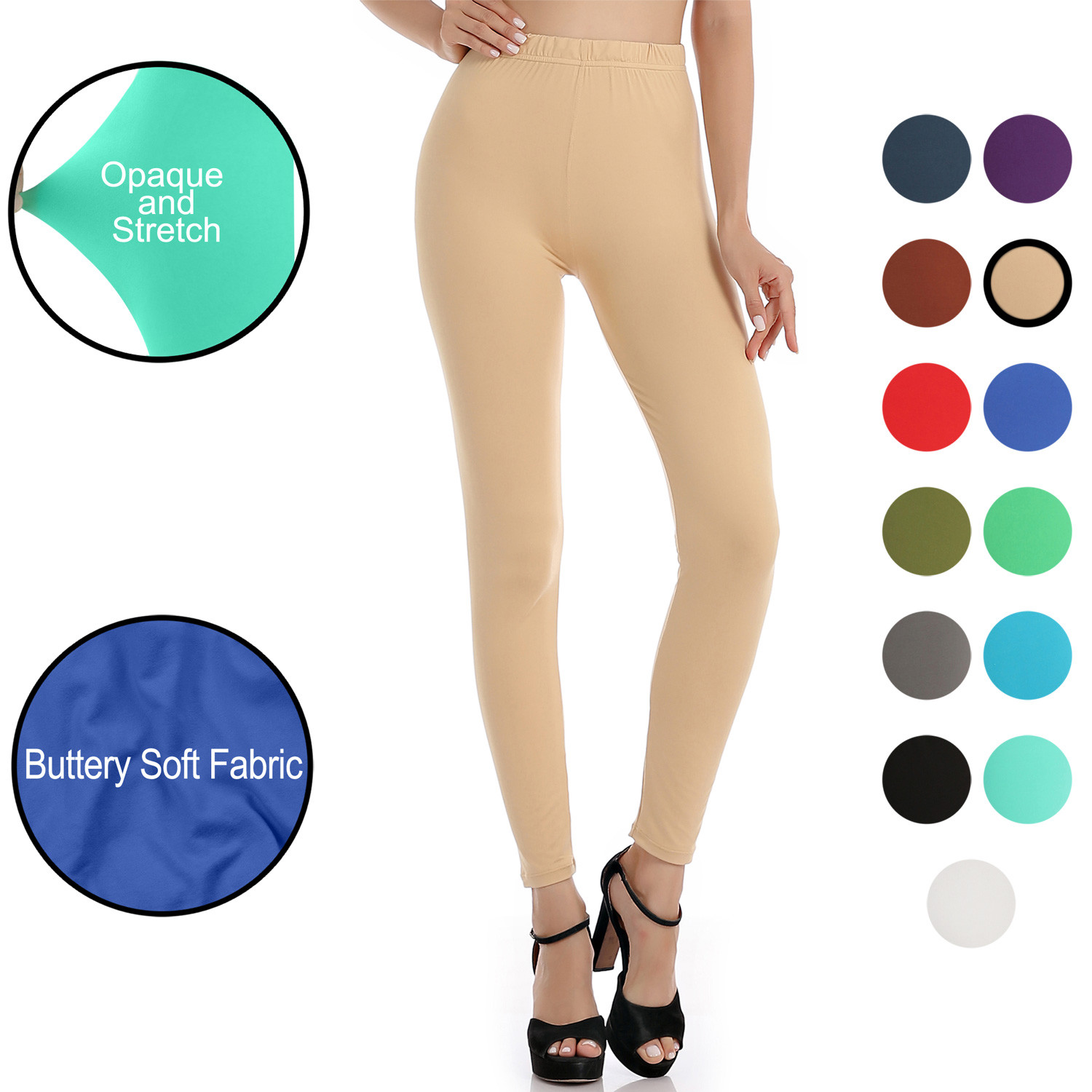 Falari Classic Leggings Buttery Soft Super Comfort Sports Yoga Workout Pants