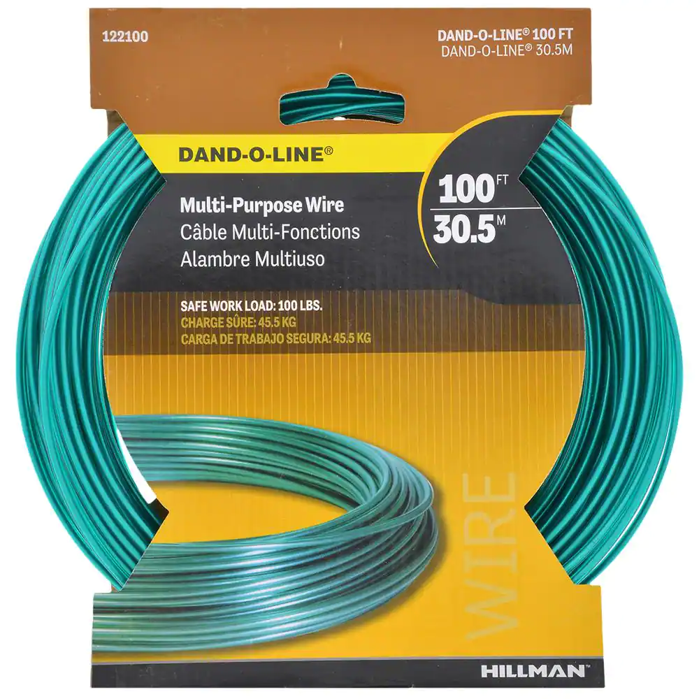 100 Ft. 100 Lb. 14-Gauge Plastic-Coated Galvanized Wire