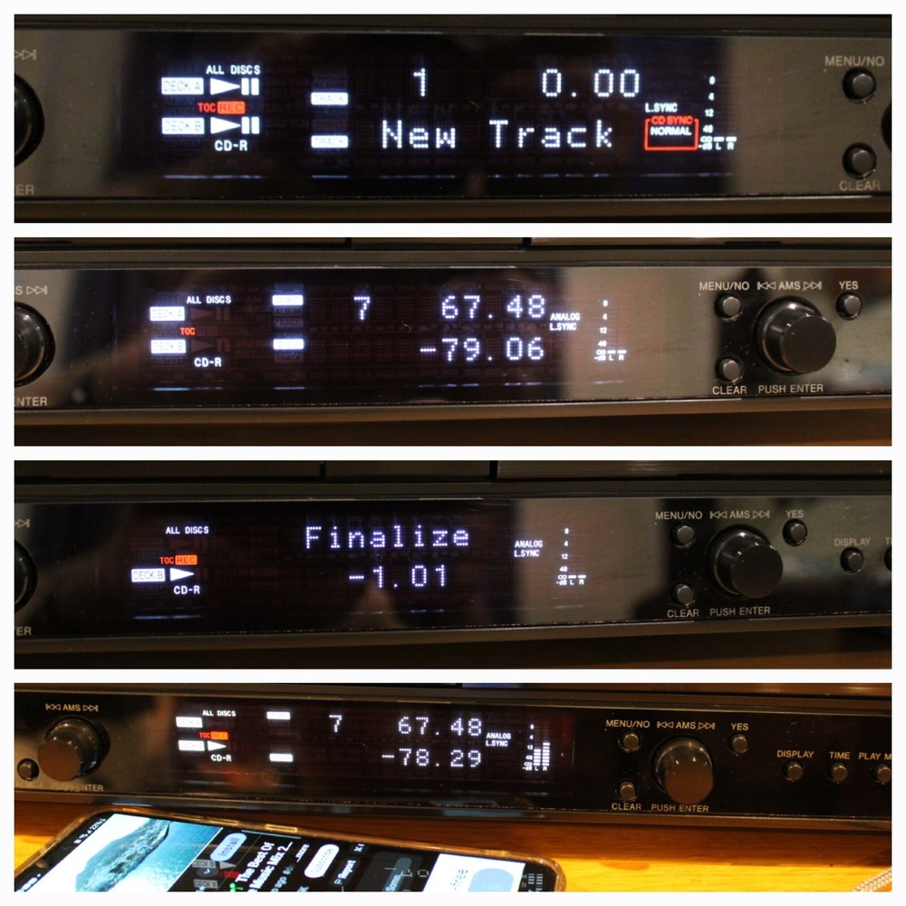 Sony RCD-W500C CD Recorder/charger , serviced, Fully Functional W/ Remote