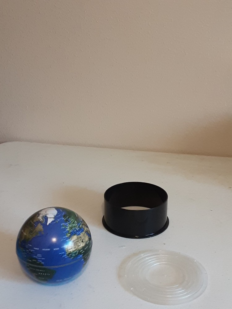 Floating Globe World Office LED Light Book Base