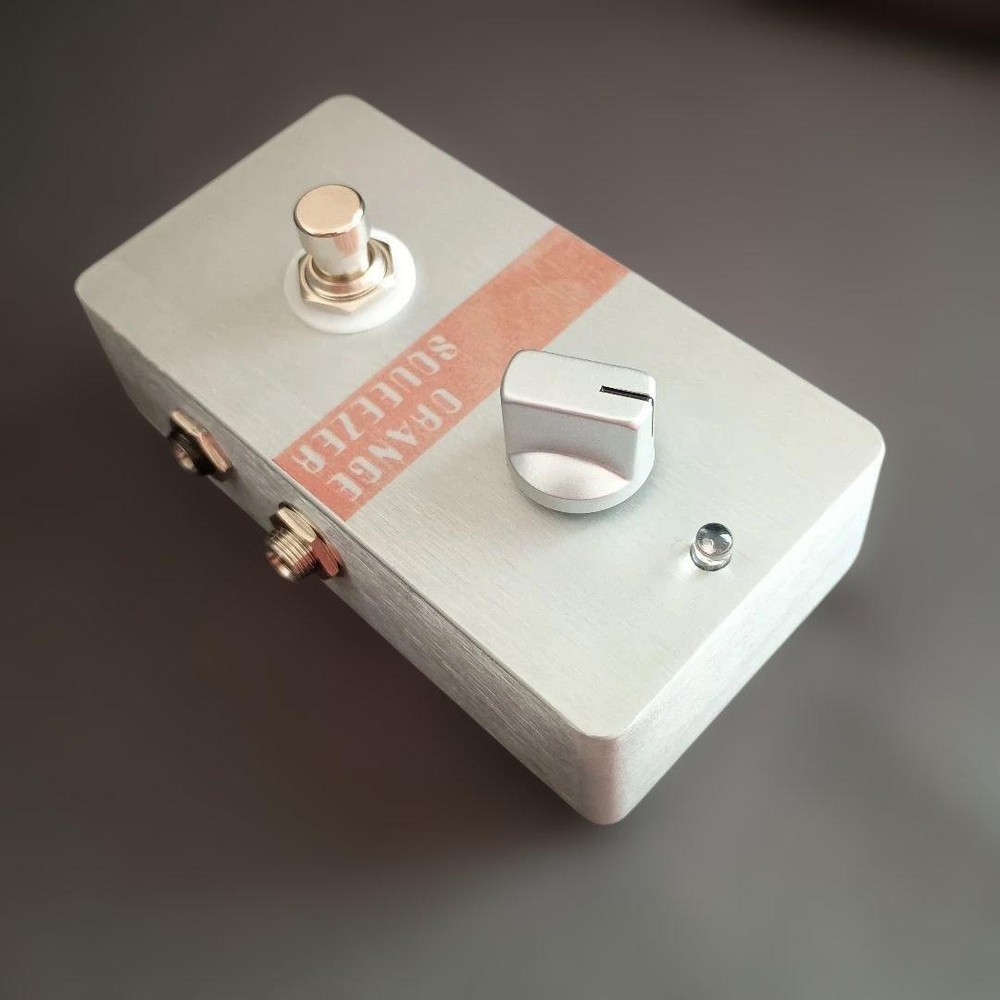 Orange Squeezer Type Compressor Pedal Handmade