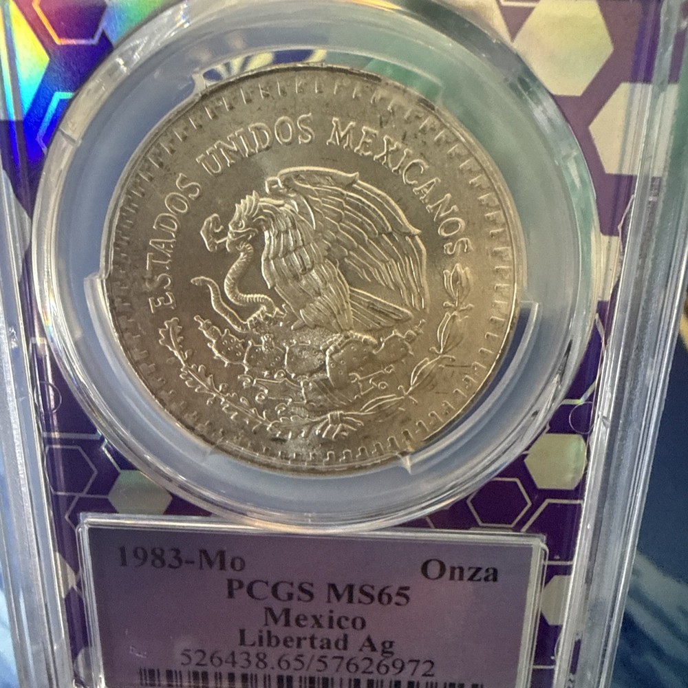 1983-Mo Silver Libertad PCGS MS65