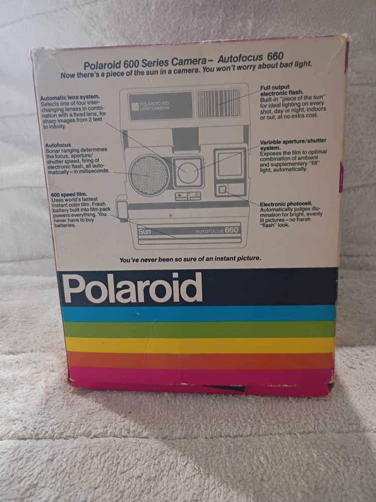 Polaroid 660 Camera In Original Box With Tags