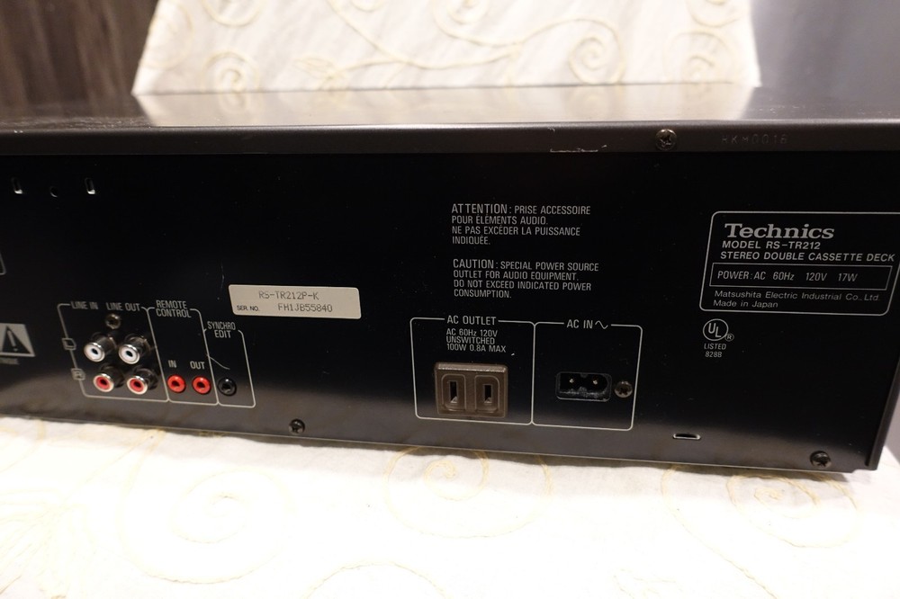 Technics RS-TR212 Stereo Double Cassette / Tape Deck Player