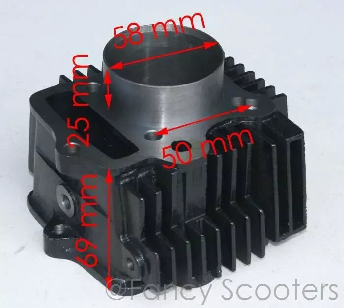 TaoTao 125cc A, D, E, F1, ATV Top End Cylinder & Head kit 125cc 54mm Bore