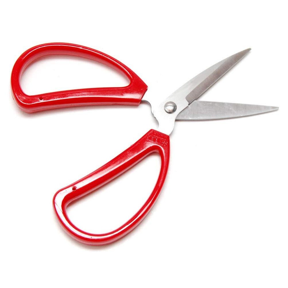 6" Scissors Multi-Purpose Stainless Steel Sharp Scissors with Red Handle - Pe...