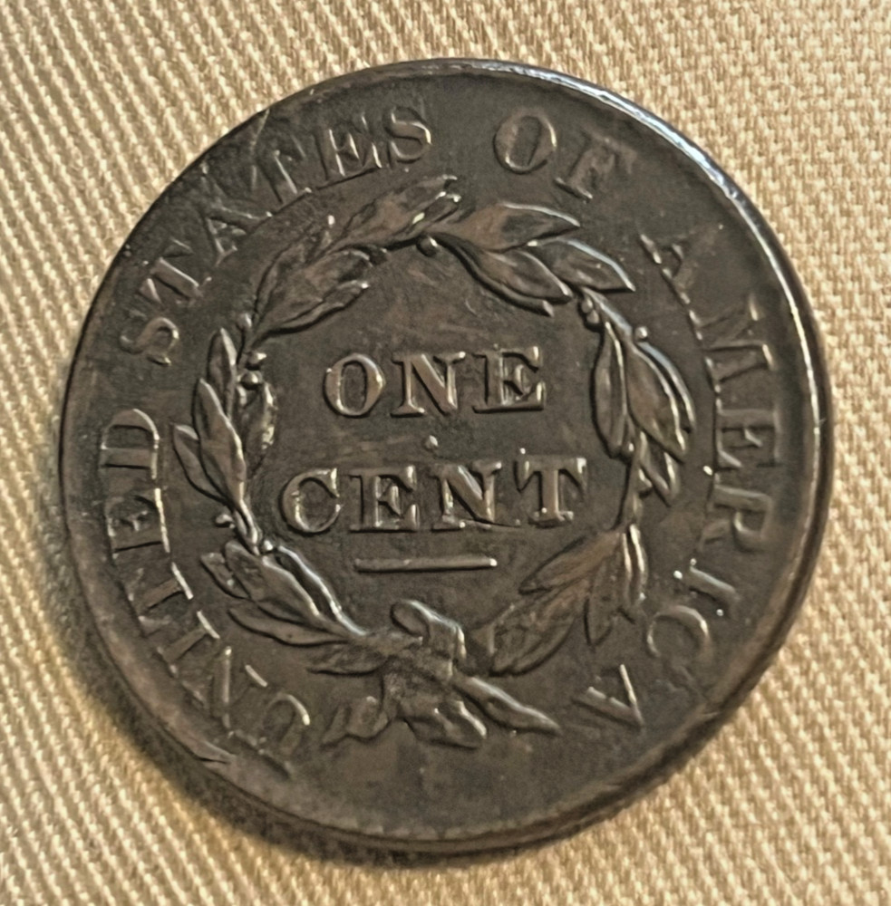 1827 Coronet head cent , better date & Grade