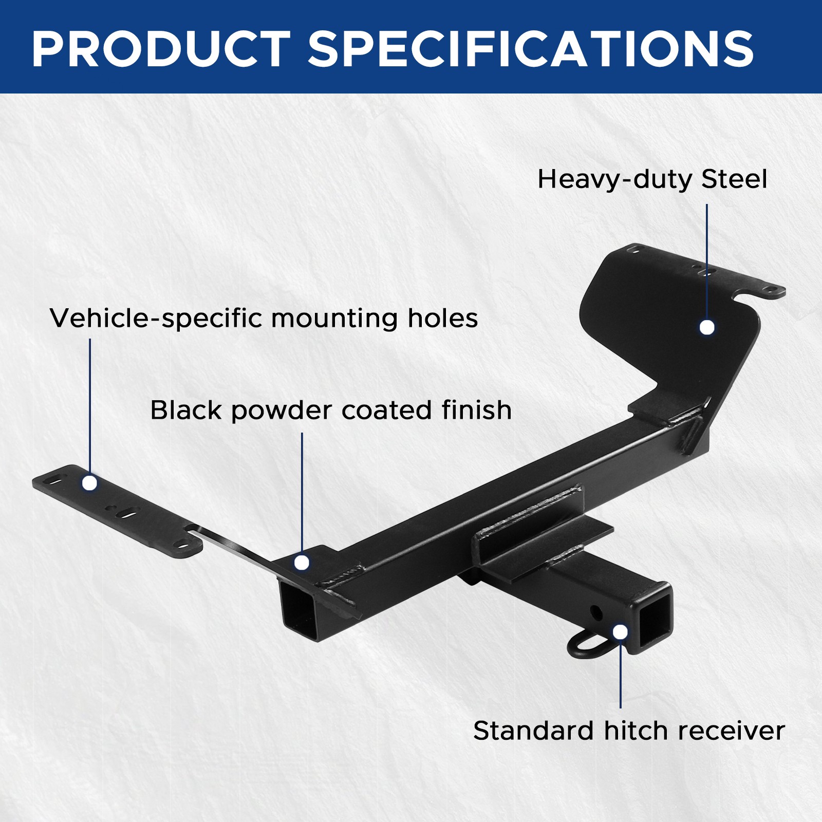 Fit for Chevrolet Equinox 2018-2025/ GMC Terrain 2018-2024 Towing Hitch Receiver