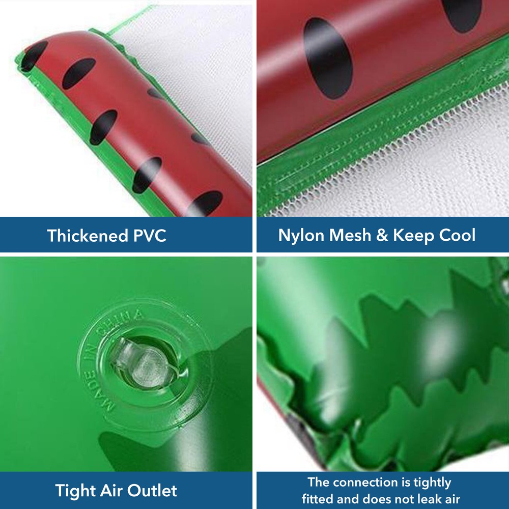 HBN Fruit Inflatable Pool Hammock Float, 2 Pack Water Lounges, Multi-Purpose