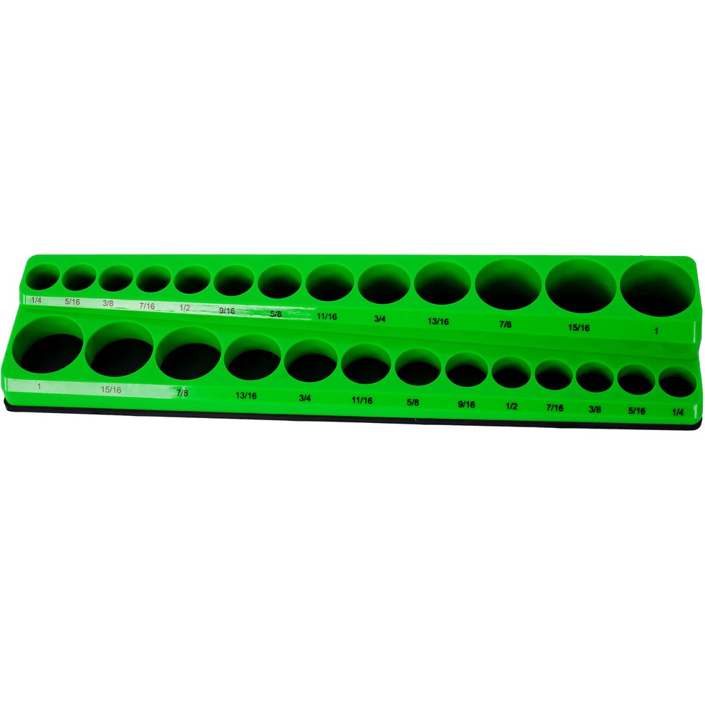 3 Piece SAE Magnetic Socket Organizers, Socket Organizers for Toolboxes