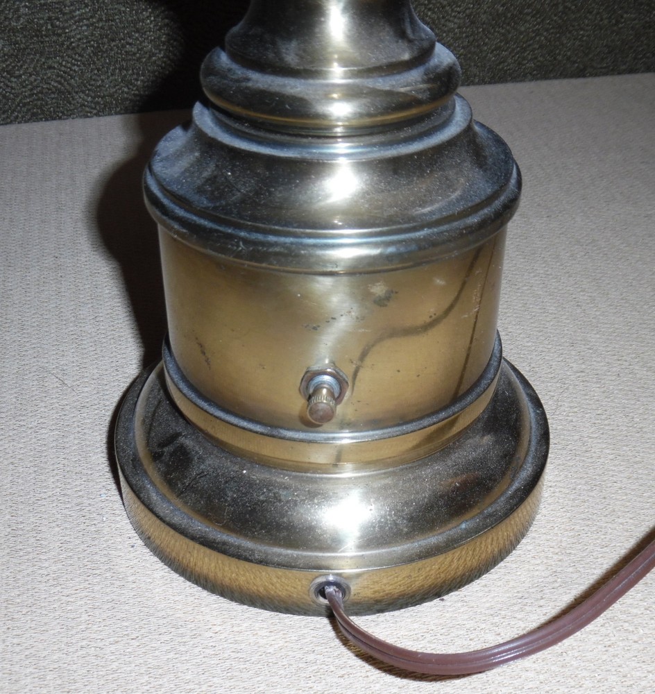 Vintage Brass Stiffel Table Lamp - Very Dusty