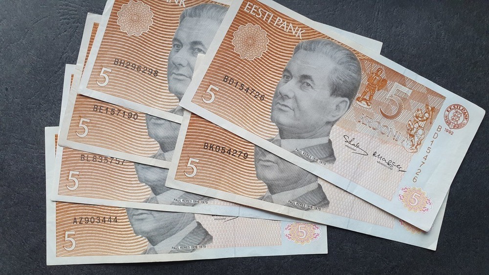 6x ESTONIA 5 krooni 1992