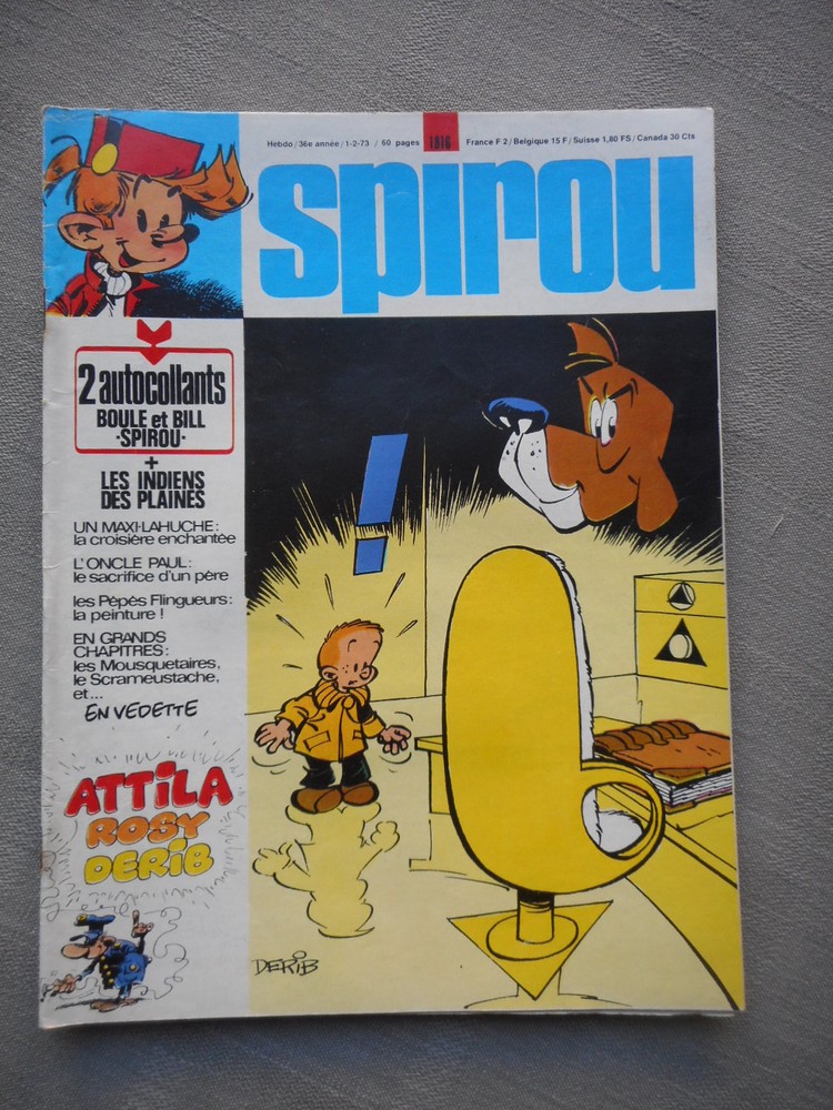 Spirou Weekly No. 1816 Good Condition With Supplements