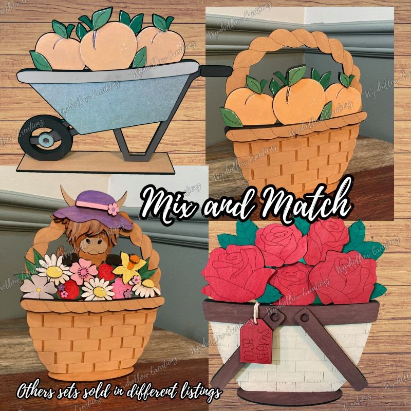 Cupcake and Chocolates Interchangeable Basket Insert (Small only)