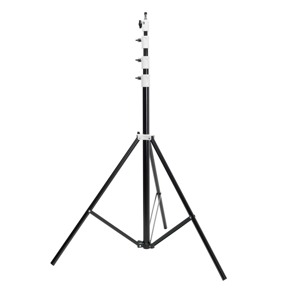 Flashpoint Pro Heavy-Duty Air-Cushioned Light Stand (White, 13')