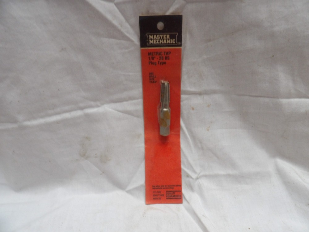 Master Mechanic 1/8"-28 BS Metric Plug Type Tap 573808