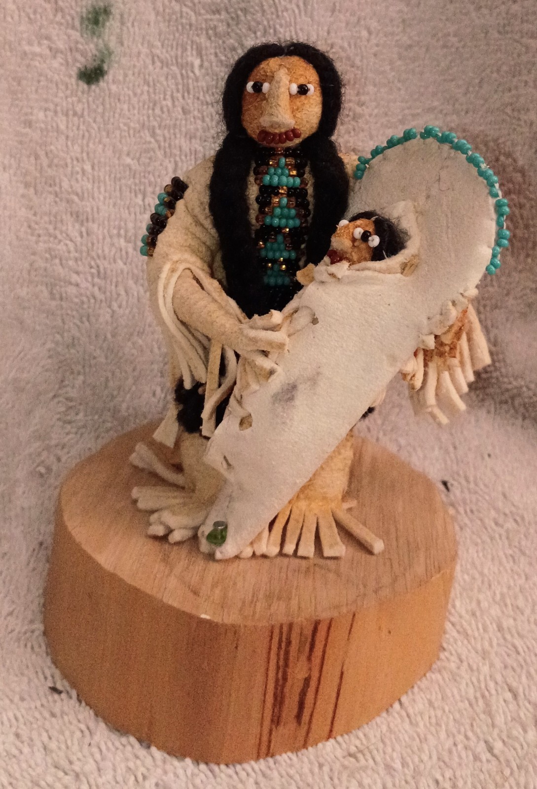 Wonderful Cecelia Ottogary Shoshone Doll With Cradle Board And Baby