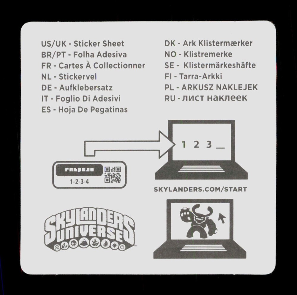 Cynder Skylanders Giants 2012 Activision Sticker