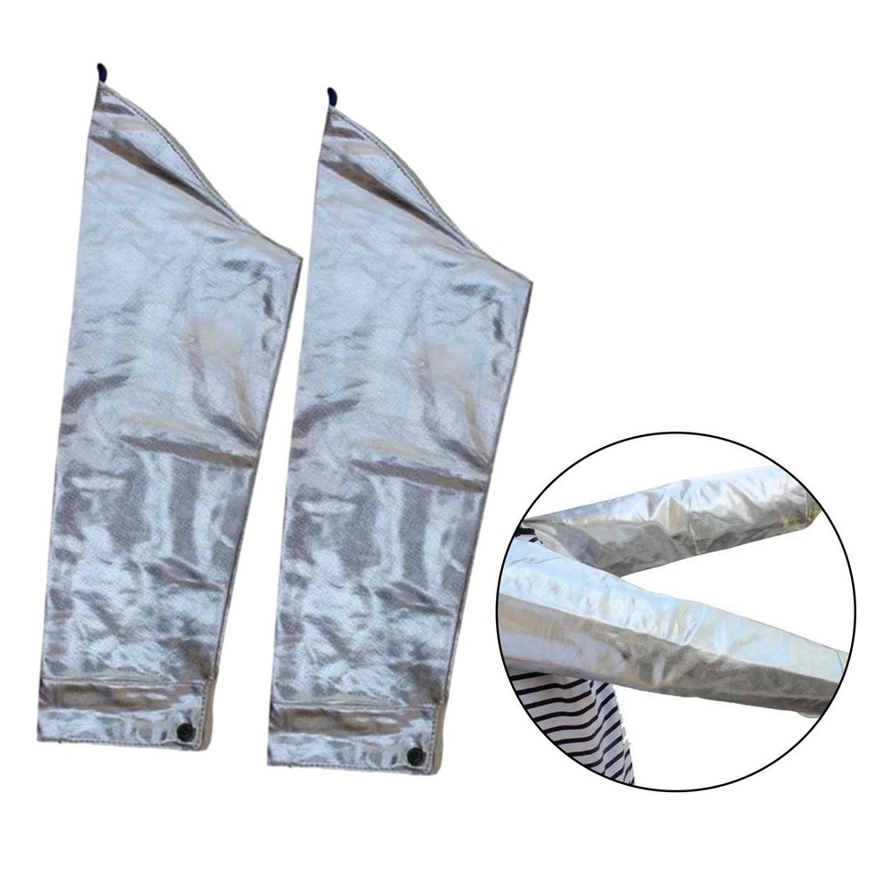2x Heat Resistant Protective Sleeve Protective Gloves High Temperature Fireproof